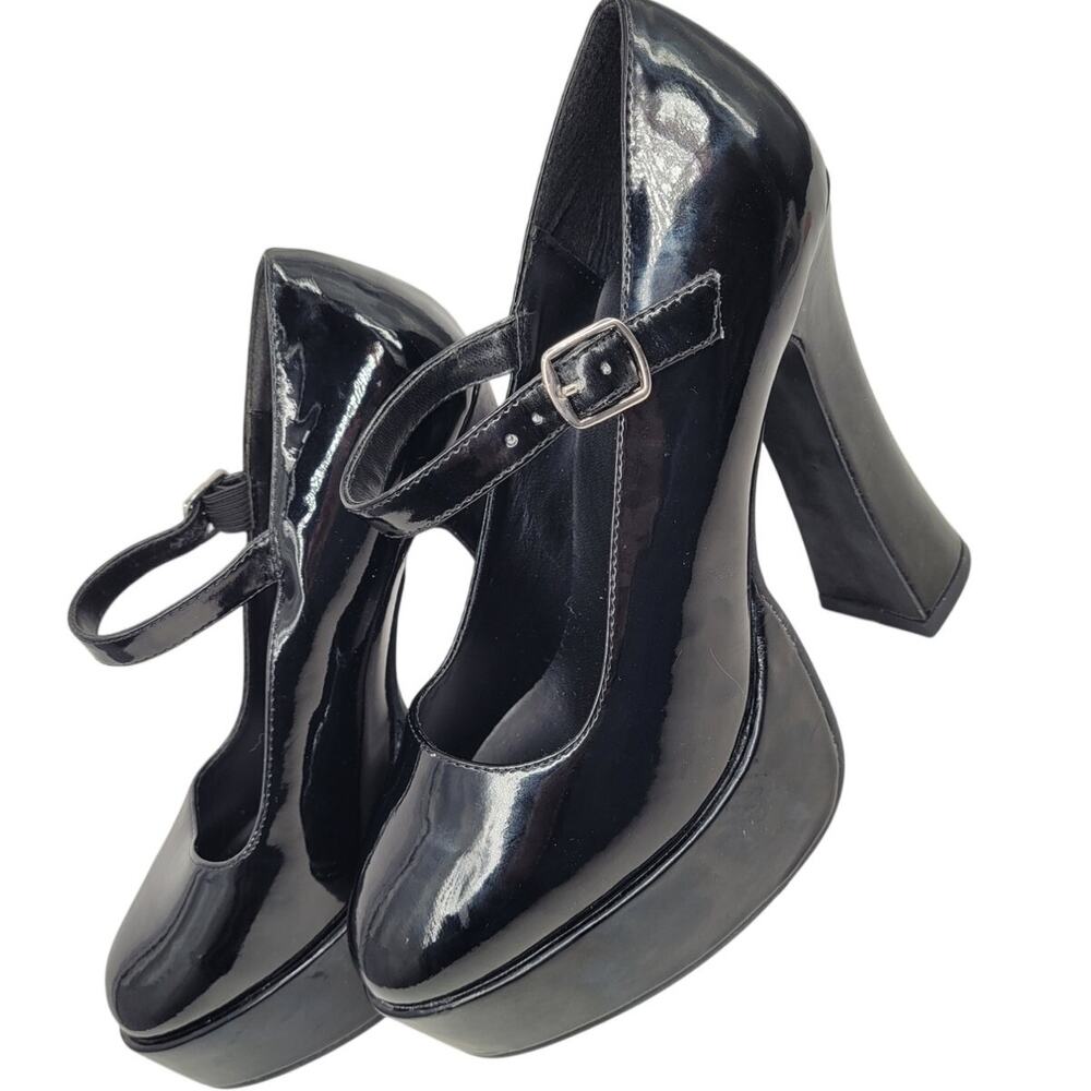 Ellie Funtasma Goth‎ Platform Mary Janes Patent Doll Shoes Punk Heels